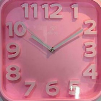 Wall Clock For Kitchen, Office, Bedroom, Living Room Decor-Pink