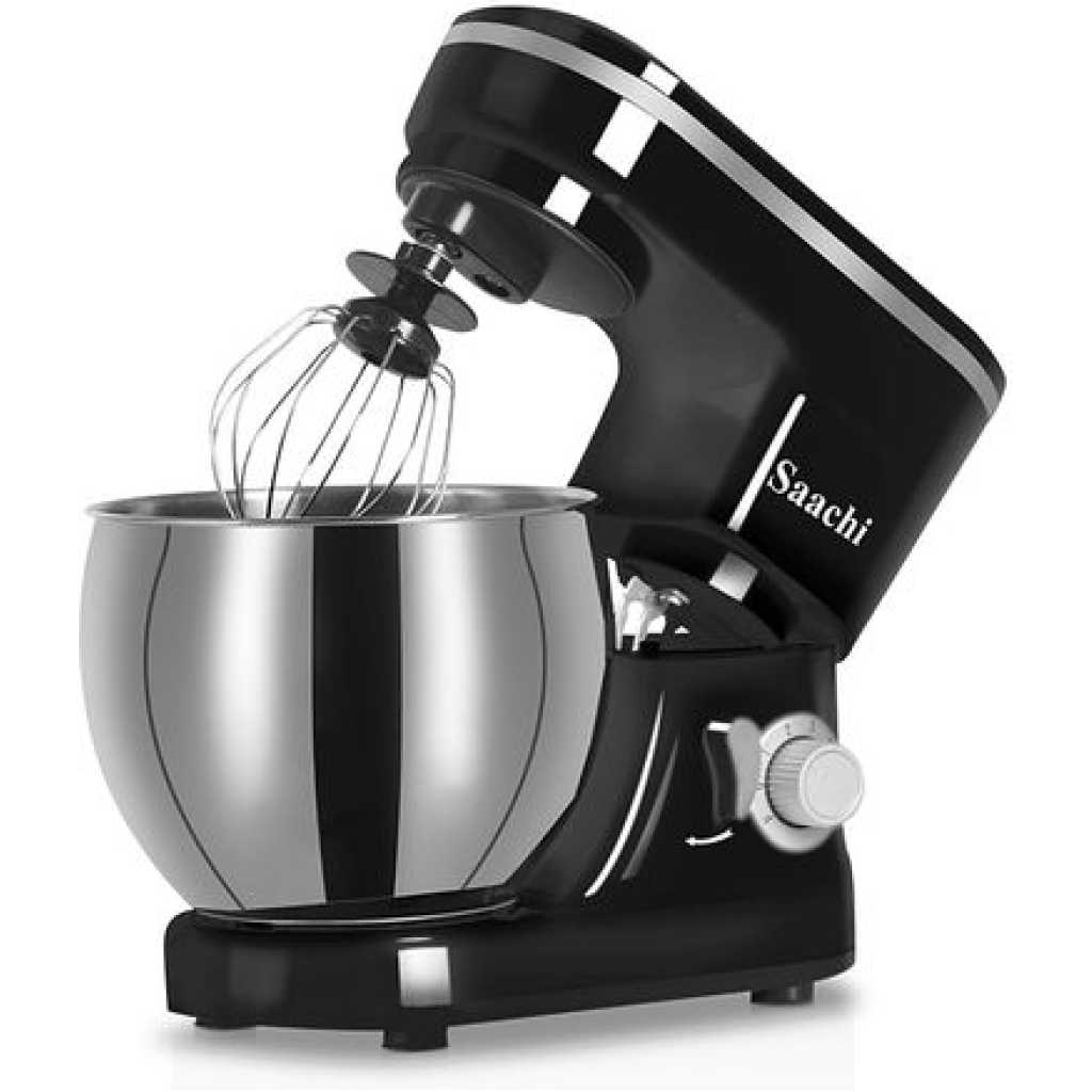 Saachi 5L Blender Dough Hand Stand Mixer Food Processor, Silve