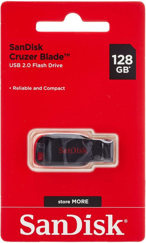 SanDisk 128GB Cruzer Blade USB 2.0 Flash Drive - SDCZ50-128G-B35