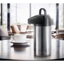 Tefal K3150114 President Thermo Flask Pump Thermos Stainless Steel 3L – Silver Vacuum Flask