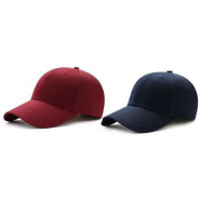 Pack of 2 Adjustable Caps - Maroon, Navy Blue