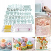 68 Pcs Cake Baking Decorating Tools Kit Icing Cutters Plunger Moulds, White