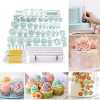 68 Pcs Cake Baking Decorating Tools Kit Icing Cutters Plunger Moulds, White