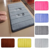 Kitchen Door Floor 40*60cm Bathroom Carpet Rug Memory Foam, Color May Vary