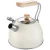 Kaisa Villa 2.5 Litre Stovetop Teapot Stainless Steel Whistling Tea Kettle, Cream