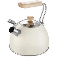 Kaisa Villa 2.5 Litre Stovetop Teapot Stainless Steel Whistling Tea Kettle, Cream Kettles TilyExpress 2