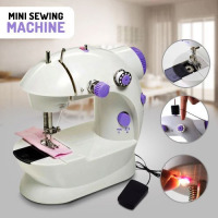 Sew Easy Mini Sewing Machine - White,Purple