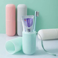 Portable Toothbrush Paste Cap Case Storage, Colors May Vary