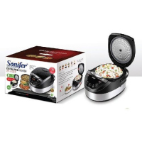 Sonifer 5 Litre Digital Smart Steam Multifunction Rice Cooker, Black