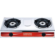 Globalstar Double Burner Gas Stove Stainless Steel – White Gas Cook Tops TilyExpress 2