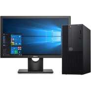 Dell OptiPlex 3060 i3 MT Desktop (i3 8100, 4GB, 1TB) with 18.5-inch Desktop Computer - Black