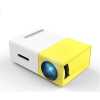 Mini Portable Smartphone Pocket Projector HDMI-Compatible AV USB HD 1080p Video Media Player For Home Theater PC Laptop, Yellow.