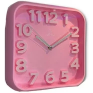 Wall Clock For Kitchen, Office, Bedroom, Living Room Decor-Pink