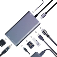 9180b USB C 8-in-1 Hub Multiport Type C Adapter