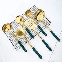 7 Pc Kitchen Tool Cooking Utensils Serving Spoons Cutlery Set -Color May Vary