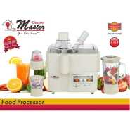 Electro Master EM-FP-1077 4 In 1 Food Processor - White