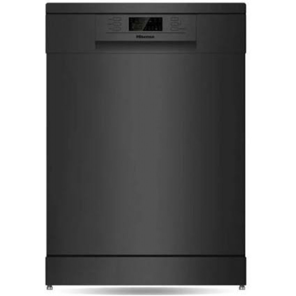 Hisense 14 Places Dishwasher H14DB, Black – Electronic Control with LED, A++ Energy Rating