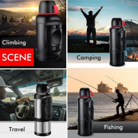 4L Stainless Steel Thermos Bottle Travel Water Kettle Vacuum Flask, Silver