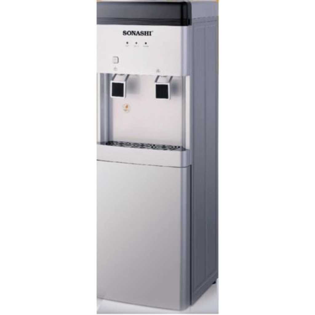 Sonashi SWD-52 Hot And Cold Water Dispenser With Compressor, Grey