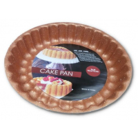 2Pc Decorative Nonstick Angel Baking Food Pie Cake Pan 28 & 30Cm, Copper