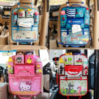 1 Piece Of Multi-Design Kids Car Back Seat Organizer, Cream Door & Seat Back Organizers TilyExpress 4
