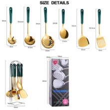7 Pc Kitchen Tool Cooking Utensils Serving Spoons Cutlery Set -Color May Vary Serving Utensils TilyExpress