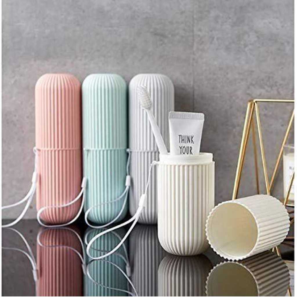 Portable Toothbrush Paste Cap Case Storage, Colors May Vary Toothbrush Holders TilyExpress
