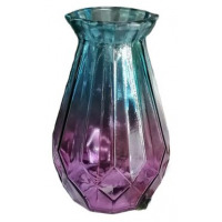 Transparent Glass Flower Vase Living Dining Room Decoration, Color May Vary