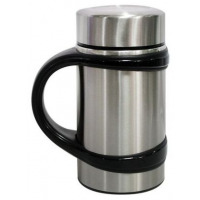 Stainless Steel Hot & Cold Travel Mug Vacuum Cup, 480ml, Silver