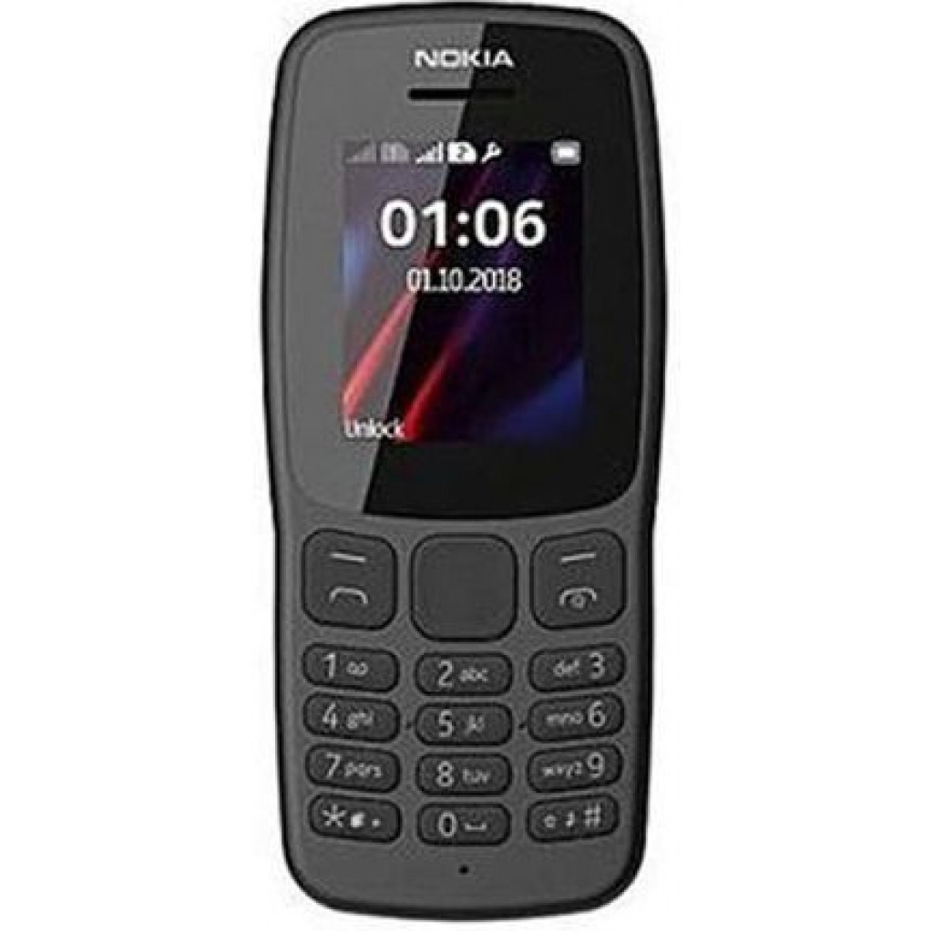 Nokia 106 1.8'' Inches 4MB RAM 4MB ROM Dual Sim Phone - Dark Grey