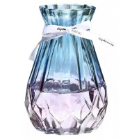 Transparent Glass Flower Vase Living Dining Room Decoration, Color May Vary