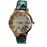 OULIJIA Ladies Floral Designed Watch Multi Color