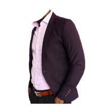 Designer Men’s Normal-Fit Blazer – Purple Men's Sport Coats & Blazers