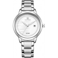 Naviforce Stainless Steel Waterproof Ladies Watch - Silver