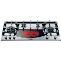 Ariston Built In Hob 4 Gas and Electric & Gas Cooker PH941MSTVIX - Silver