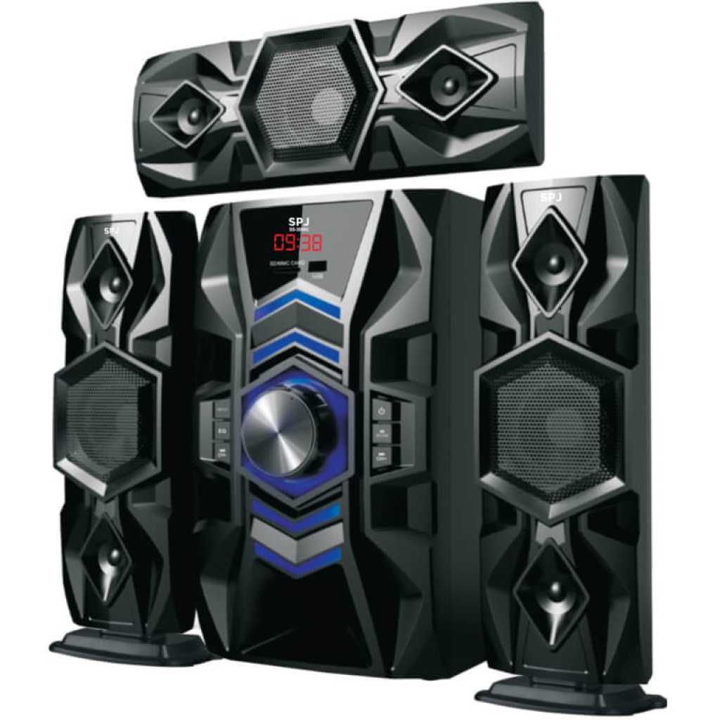 SPJ SS-3009U Multimedia Home Theater System- Black