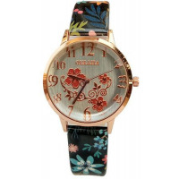 OULIJIA Ladies Floral Designed Watch Multi Color