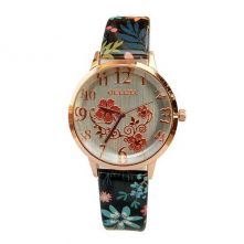 OULIJIA Ladies Floral Designed Watch Multi Color