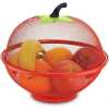 Fruit Vegetable Fruit Basket Storage Drainer Bowl Container, Orange