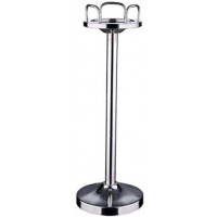 Stainless steel Champagne ,Wine Ice Bucket Stand Holder -Silver