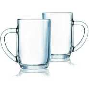 6 Pcs Of Glass Coffee Tea Cups Mugs -Colorless