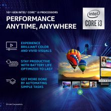 HP 15 10th Gen Intel Core i3 Processor 15.6 inches FHD Laptop (8GB/256GB SSD+1TB HDD/Windows 10/MS Office), Jet Black, 1.74Kg