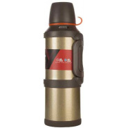 3L Stainless Steel Thermos Bottle Travel Water Kettle Vacuum Flask, Gold Vacuum Flask