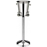 Stainless steel Champagne ,Wine Ice Bucket Stand Holder -Silver