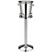 Stainless steel Champagne ,Wine Ice Bucket Stand Holder -Silver