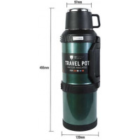 3L Stainless Steel Thermos Bottle Travel Water Kettle Vacuum Flask, Silver Vacuum Flask TilyExpress 2