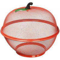 Fruit Vegetable Fruit Basket Storage Drainer Bowl Container, Orange