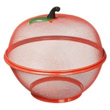 Fruit Vegetable Fruit Basket Storage Drainer Bowl Container, Orange