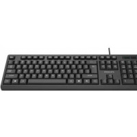 Philips Wired Quiet Keyboard SPK6234 with Number Pad-Black