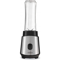 Kenwood Personal Blender 350W Smoothie Blender Cum Smoothie Maker with 570ml & 400ml Tritan Smoothie2Go Bottle and Lid, Ice Crush Function BLM05.A0BK Black/Silver